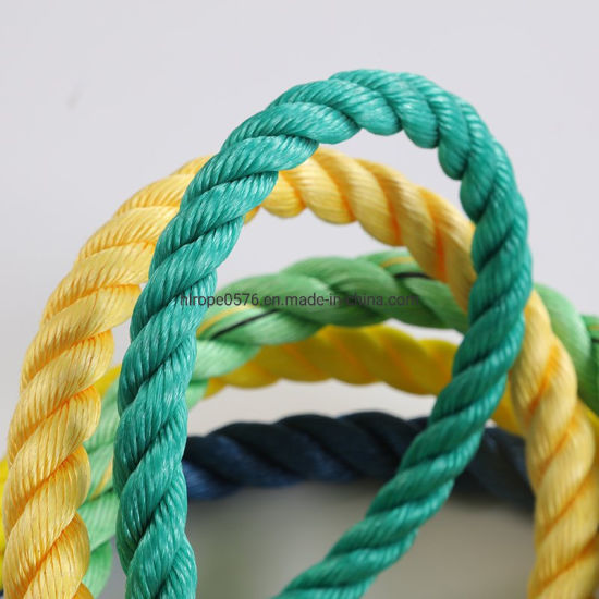 3 Strand Green PP Rope for Mooring and Marine