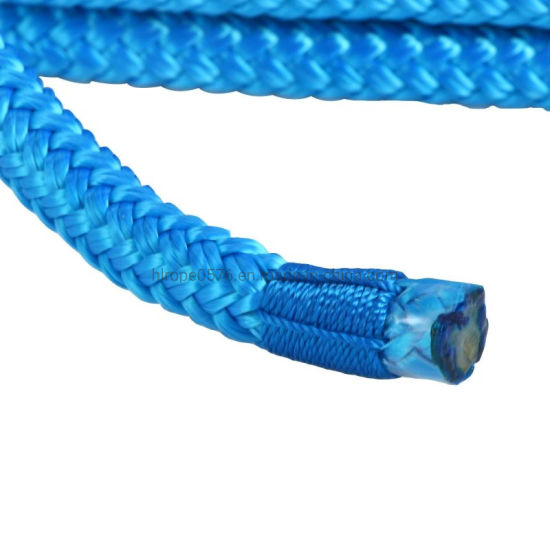Blue Made 3/4 Inch 25 FT Double Braid Polyester Dockline Dock Line
