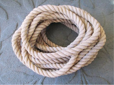 45FT- Natural Hemp Rope/ Thickness 6mm