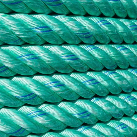 3strand Green PP Rope Marine Rope for Fishing and Mooring