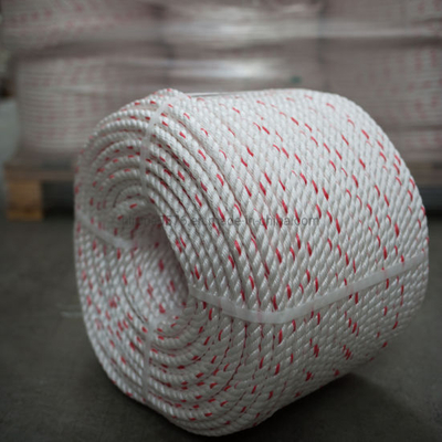 10mm White with Red Fleck Floaty Polysteel Rope (220m Coil)