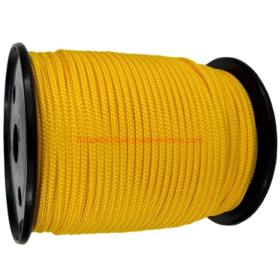 4mm Yellow Polyester Braided Polypropylene Multicord X 200m