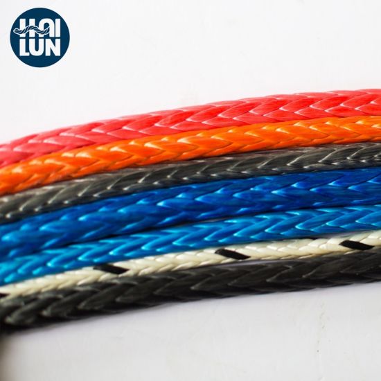 12 Strand Braided Rope Synthetic UHMWPE/Hmpe Rope Towing Rope