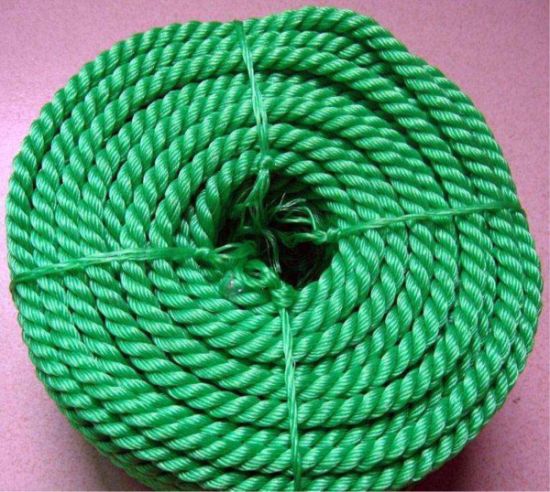 3-Strand Fiber Ropes Polyethylene Rope Mooring Rope Green