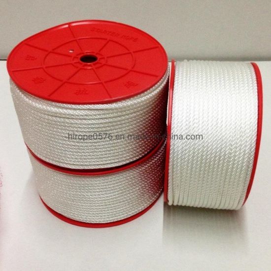 Strong and Durable White Polyester Rope for Engine Start Use