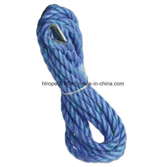 25mm 3 Strands Blue Twisted Cord Polypropylene Rope